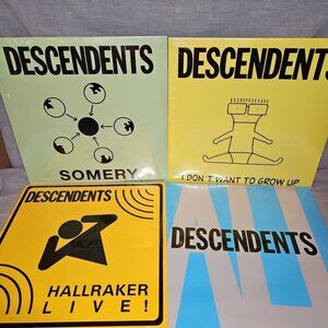 Lot of 4 Descendents Records (New): Hallraker, Somery, All, I Don't Want to Grow